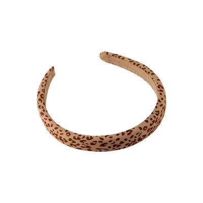 China MISSNICE fabric cow leopard print sponge polka dot temperament headband hairpin for hair wash headdress non-slip headband for sale