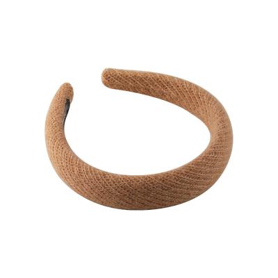 China Simple MISSNICE wool solid color knitted headband new warm wide edge hair accessories autumn and winter color for sale