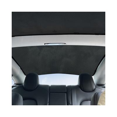 China Simple Customize Tesla Model Y 3 Car Sunshade Window Collapsible Cover Foldable Support for sale