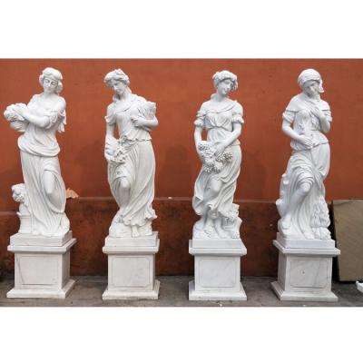 China Contemporary Garden Classic Decorative Marble Four Seasons Statues For Sale for sale