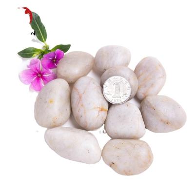 China Eco-friendly natural white rock cobblestone of river for sale