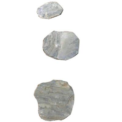 China Eco-friendly Cheap Price Outdoor Natural Slate Tumbled Round Stepping Stones for sale