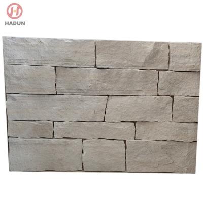 China Exterior Loose Sandstone Wall Stone Veneer Eco - Friendly White for sale