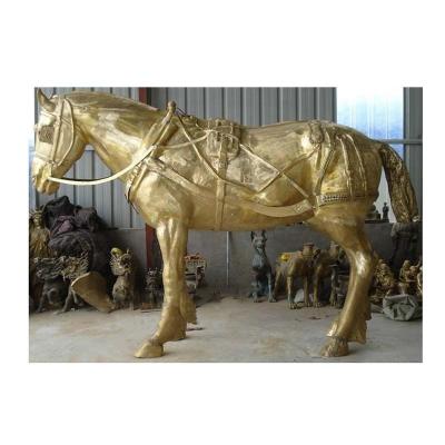 China Europe China Factory Sale Life Size Gold Color Bronze Horse Statue For Sale for sale