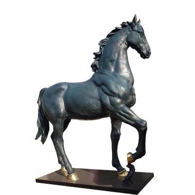 China Large Europe Horse Casting Bronze Standing Sculpture For Sale for sale