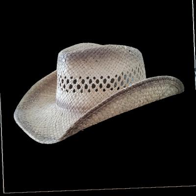 China Lightweight Cowboy Cowgirl Straw Hat Texas Beach Hat Flat Plain Straw Cowboy Hat Formal Natural Unisex Sombreros Brim for sale