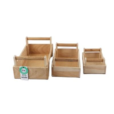 China 2022 New Practical High Quality Professional Goods Storage Wooden Basket For Home Decor for sale