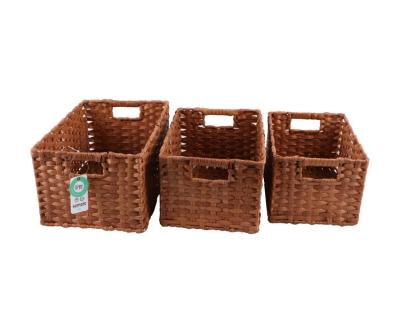 China Durable Hot Selling Professional Manufacturer Plastic Storage Woven pp Storage Basket for sale