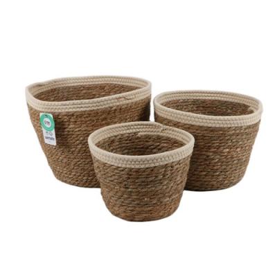 China Clothing Wholesale Hot Sale Finely Processed Bathroom Laundry Natural Hand - Woven Storage Baskets for sale