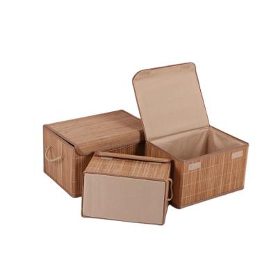 China Factory wholesale price multifunctional plastic cotton bamboo storage basket to tidy up/storage for household for sale