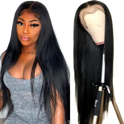 China Soft/Easy to Wear 36 Inch Wigs Virgin Human Hair 13x4 Lace Front Wigs Body Wave for Brazilian Colored Women Hair for sale