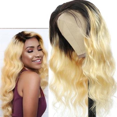 China Soft/Easy To Wear Wholesale Price Blonde 1b613 Wig High Quality Pre Plucked Hair Wig For Black Women 13x6 Lace Front Wig With Baby Hair for sale