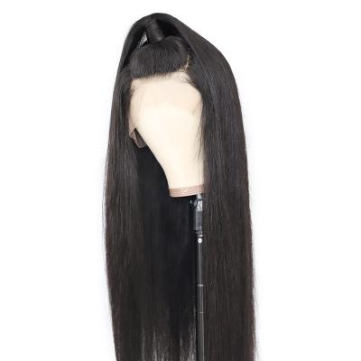 China Soft / Easy To Wear 2022 Size Quality Straight Hair Long 13x4 Wig Lace Up Real Hair for sale