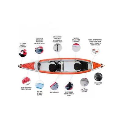 China Wholesale High Quality Custom Cheap Kayaks PVC Inflatable Kayak 2 Person For Sale for sale