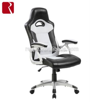 China High Back Executive Leather Ergonomic Racing Rotating PU Office Chair for sale