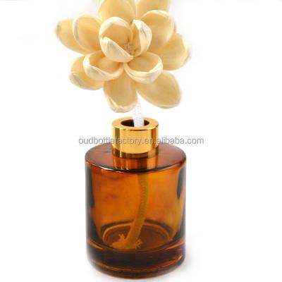 China Cosmetic Customized Hot Products Aroma Diffuser Glass Bottle Amber for sale