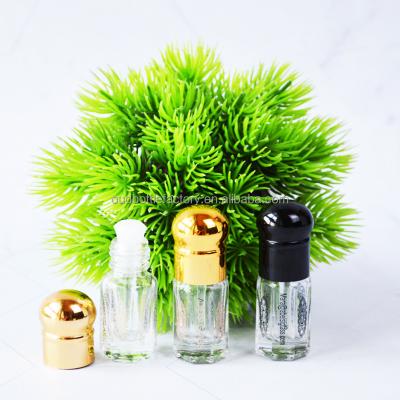 China New style 3ml 6ml 12m cosmetic tola essence roll on glass bottle for perfume oud oil for sale