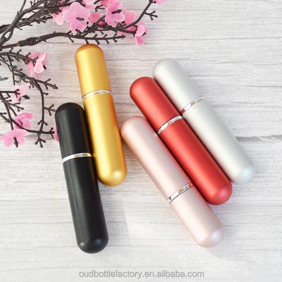 China 5ml Mini Travel Perfume Atomizer Color Spray Cosmetic Portable Aluminum Refillable Empty Bottle for sale