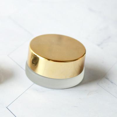 China Hot Sale 5ml 7ml Eye Cream Maiden Cosmetic Jar With Gold Lid Cosmetic Jars for sale