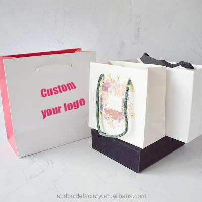 China Recyclable Gift Wedding Jewelry Luxury Shopping Packaging Paper Bag With Logo for sale