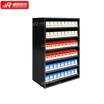 China Low MOQ Single Sided Strong Cigarette Cigar Tobacco Cigarette Pushers Display Cabinet for sale