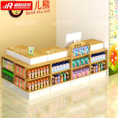 China Grocery retail store equipment groceries checkout counter for sale