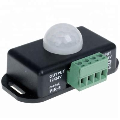 China High Quality Adjustable Motion Sensor Display Mini PIR Motion Sensor Switch 12V 24V LED Sensor Module Good for sale