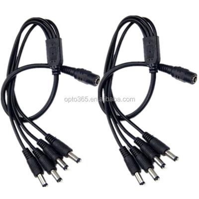 China Led Camera /Solar/CCTV DC Power Splitter Adapter Cable A Female To 4 Male Y Plugs For CCTV Security Cameras for sale