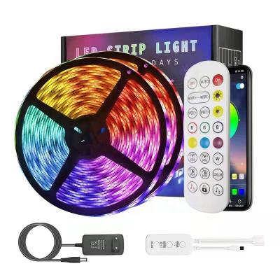 China Office Ledstrips 5050RGB 12V Color Changing APP Smart Room 10m 15M Indoor LED Strip Lights With Outdoor For Home Lighting for sale