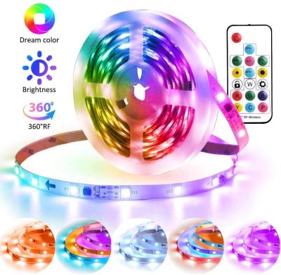 China Garden 5 Meters LED Strip Light Dreamcolor Decoration Atmosphere Christmas 12V RGB Christmas Set for sale