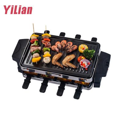 China 1500W Home Cake Maker Non-Stick Outdoor Multifunctional Pancake Pan Electric Automatic Kebab Kebab Machine Cast Iron Grill Cooking for Balcony for sale