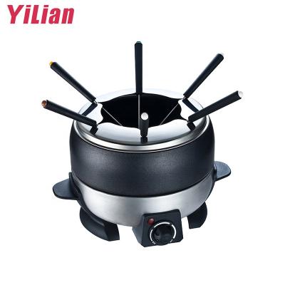 China Viable made in china electric multifunctional hot pot 6 stainless steel mini round chocolate fondue set for sale