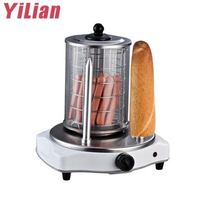 China Hotels Commercial Grade 450W Electric Hot Dog Cage Roller Grill Cooker Machine Hot Dog Hut Steamer for sale