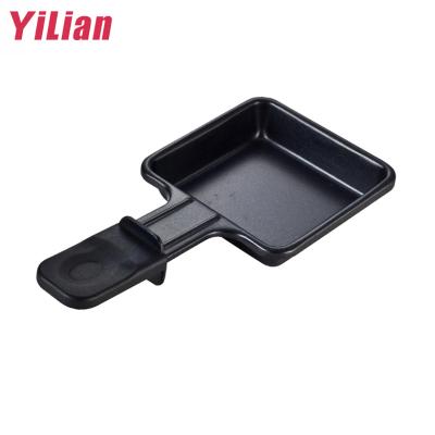 China Sustainable Kitchen Cooking Tools Barbecue Grill Stick Frying Pan Cheese Non Melt Indoor Outdoor Aluminum Pan for sale