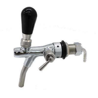 China Disposable Flow Control Pressure Beer Tap Drink Dispense Adjustable Beer Tap Chrome Plated for sale