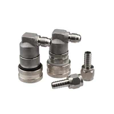 China Disposable Stainless Steel Threaded Liquid Ball Lock Disconnect For Beer Keg for sale