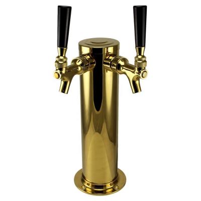 China 2 Hole Beer Accessories 2 Hole Tap Beer Tower Drink Dispenser Beer Taps for sale