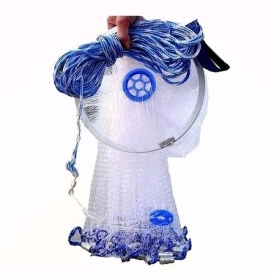 China Corrosio Resistant Teardrop Casting Casting Frisbee Nylon American Fishing Net for sale