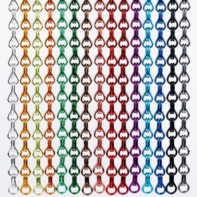 Cina aluminium alloy chain link curtain mesh aluminum chain fly curtain in vendita