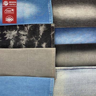 China India Bangladesh popular High-elastic good stretch knitted twill denim fabric for skinny woven jeans for sale