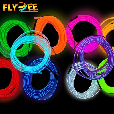 China Plastic Colorful EL Wire 100m EL Wire Electroluminescent Lighting EL Wire Products EL Wire Roll for sale