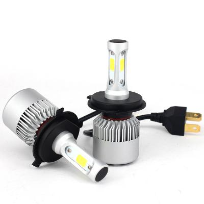 China LED Headlight S2 Series 9012 LED Headlight Bulbs With 2 Pcs COB Chips Fog Light LED Conversion Kits 72W 8000LM For Spartana Cars for sale