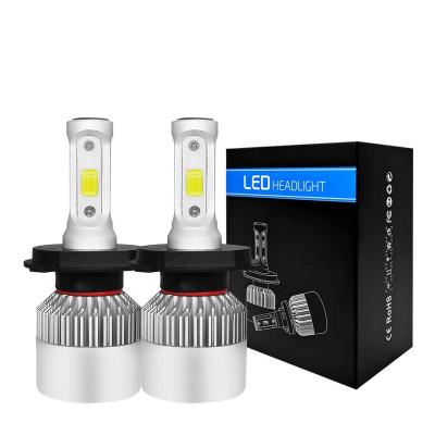 China 2 Pcs H4 LED Hi-Lo Headlight Bulbs S2 LED Beam LED Conversion Kits Spartana 72W 8000lm for sale