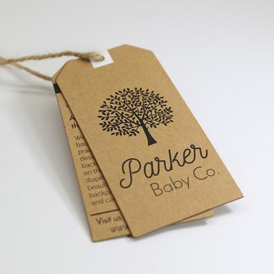 China Sustainable Stock Hang Tag With Custom Design Logo Printing Merry Christmas Decoration Supplies Paper Hang Tag for sale