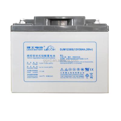 China Solar Powered Storage Systems Leoch Brand Maintenance Free Sealed Lead Acid Battery 12V 38AH for sale