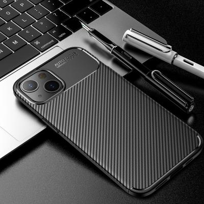 China Factory wholesale price tpu shockproof phone back cover for iphone 14 13 tpu soft carbon fiber shockproof cell phone case for iphone 11 for sale