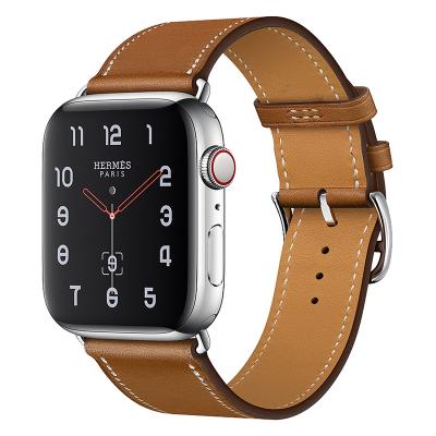 China Luxury Replaceable Leather Strap For Apple Watch Band 44mm 40mm 42mm 38mm Strap 3 45 Mm Strap Smartwatch Accessories 4 5 Se 6 7 for sale