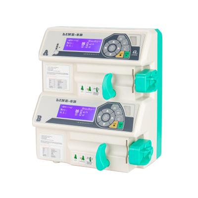 China Special hot selling surgery equipment ICU portable electric double channel syringe pump for sale