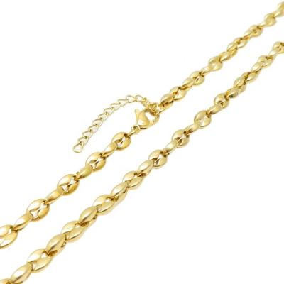 China Hyperbole New Arrival Necklace Stainless Steel Cuban Wavy Chain For Men for sale