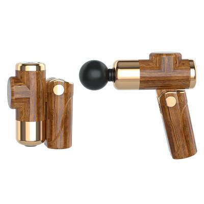 China 2021 New Design Hot Sale Amazon Massage Fascial Gun Luxury Handheld Professional Muscle Soothing Apparatus Mini Collapsible Fascia Gun for sale